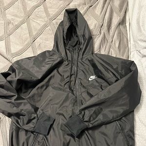 All Black Nike Windrunner Jacket